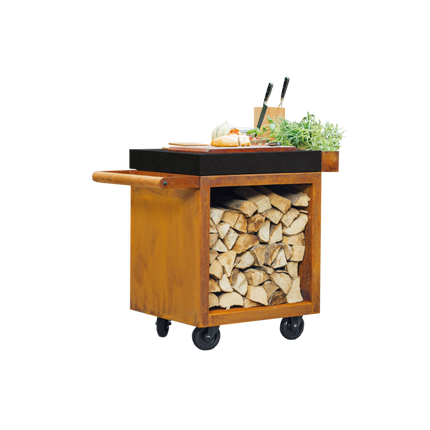 OFYR Montaje de la mesa profesional 65 Corten-Ceramic Dark Grey