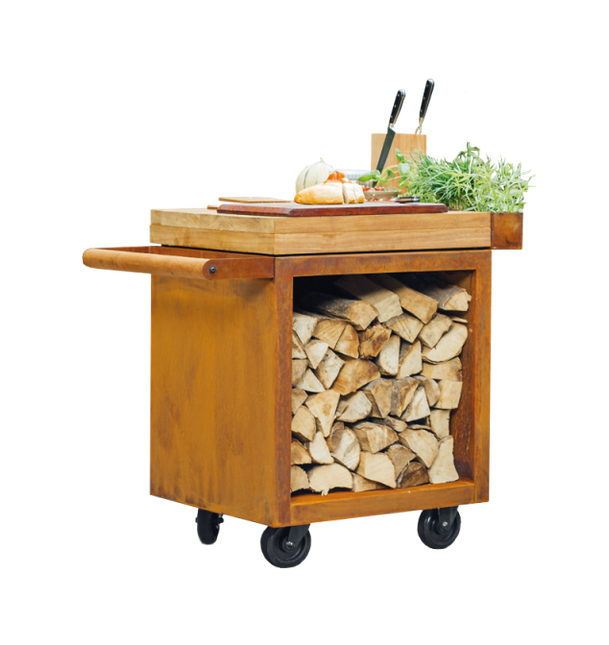 Mesa de trabajo Mise en Place PRO 65 acero corten OFYR