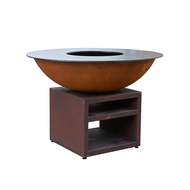 Barbacoa plancha PIATTO extra grande acero corten Quoco