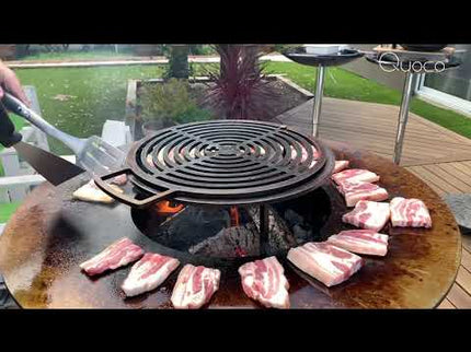 Barbacoa plancha PIATTO gris oscuro Quoco