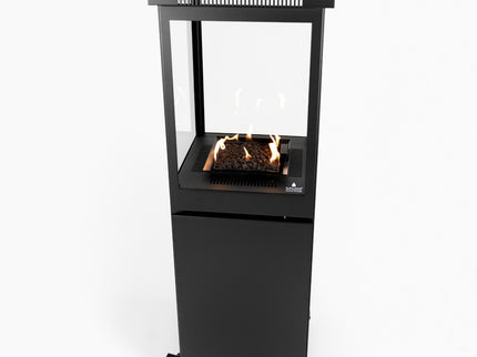 Estufa de gas exterior Marino negra Sunwood