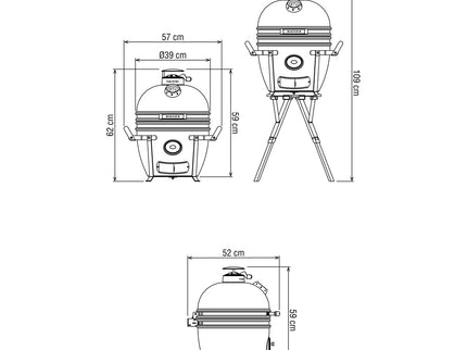 Barbacoa kamado COMPACT Basic YAKINIKU