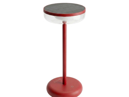 Lámpara solar de mesa Bobbie rojo ZOLUNA