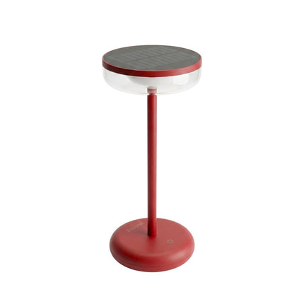 Lámpara solar de mesa Bobbie rojo ZOLUNA