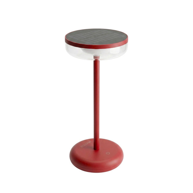 Lámpara solar de mesa Bobbie rojo ZOLUNA