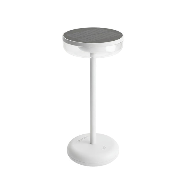 Lámpara solar de mesa Bobbie blanco ZOLUNA