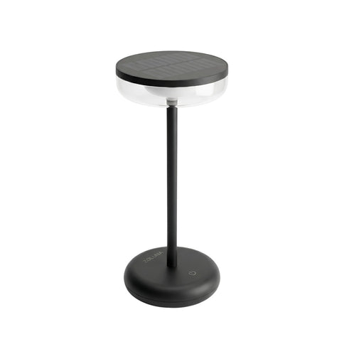Lámpara solar de mesa Bobbie negro ZOLUNA