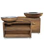 Barbacoa plancha BonBiza Island XL corten BonFeu