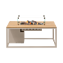 Cosi Mesa de Fuego Cosiloft 120 Beige / Teak