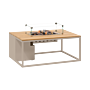 Cosi Mesa de Fuego Cosiloft 120 Beige / Teak