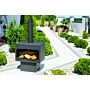 Redfire Jersey XL Chimenea de patio Negro