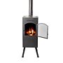 BonFeu BonCarré QLP Negro chimenea de jardín