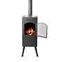 BonFeu BonCarré QLP Negro Chimenea Exterior