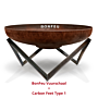 Cuenco de fuego BonFeu Ø 80 cm acero corten