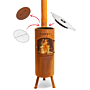 BonFeu BonGiano LP Corten Chimenea exterior 