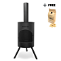 BonFeu BonTon 60 Negro Chimenea exterior