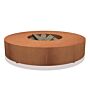 FORNO Mesa de fuego Acero Corten Redondo (Ø125)