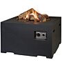 Happy Cocooning Mesa de Fuego Cuadrada Negra