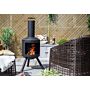 La Hacienda Barola Chimenea exterior