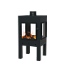 FORNO Chimenea exterior Digna XL Negro