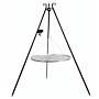 CookKing Trípode 180 cm con rejilla de parrilla + polea