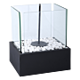 Esschert Chimenea de Mesa de Bioetanol Rectangular Atmósfera Negra