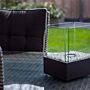 Esschert Chimenea de Mesa de Bioetanol Rectangular Atmósfera Negra