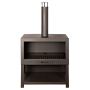 Esschert Chimenea exterior + Leñero Negro L