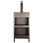 Esschert Chimenea exterior + Leñero Negro XL