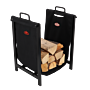 Esschert Bolsa para Bloques de Chimenea Negra con Soporte