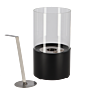 Esschert Bioethanol Chimenea de Mesa Negro Redonda