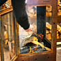 FORNO Chimenea exterior Digna Acero Corten