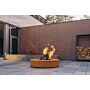 FORNO Mesa de fuego Acero Corten Redondo (Ø125)