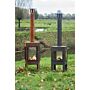 FORNO Chimenea exterior Digna XL Negro