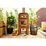 FORNO Chimenea exterior Gap Acero Corten