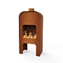 FORNO Chimenea exterior Gap Acero Corten