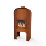 FORNO Chimenea exterior Gap Acero Corten