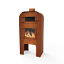 FORNO Chimenea exterior Gap Acero Corten