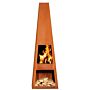 GardenMaxX Vilos XL Corten chimenea exterior