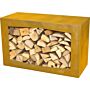 GardenMaxX Woodbox Corten Almacenamiento de madera