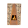 GardenMaxX Maroa Corten chimenea exterior