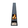 GardenMaxX Vilos negro chimenea exterior