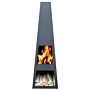 GardenMaxX Vilos XL negro chimenea exterior