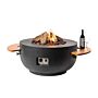 Happy Cocooning Mesa de Fuego Bowl Negra