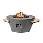 Happy Cocooning Mesa de Fuego Cone Antracita
