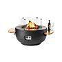 Happy Cocooning Mesa de Fuego Bowl Negra