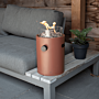 Chimenea de mesa Lumi Steel rojo Happy Cocooning