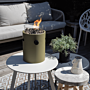 Chimenea de mesa Lumi Steel verde Happy Cocooning