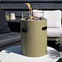 Chimenea de mesa Lumi Steel verde Happy Cocooning