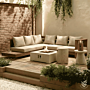 Cubre bombona de gas Round travertino Happy Cocooning